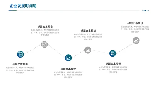 通用商务风企业发展时间轴PPT图表