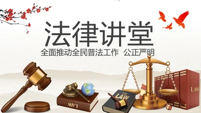 简约大气法律律师事务所法律法规PPT模板
