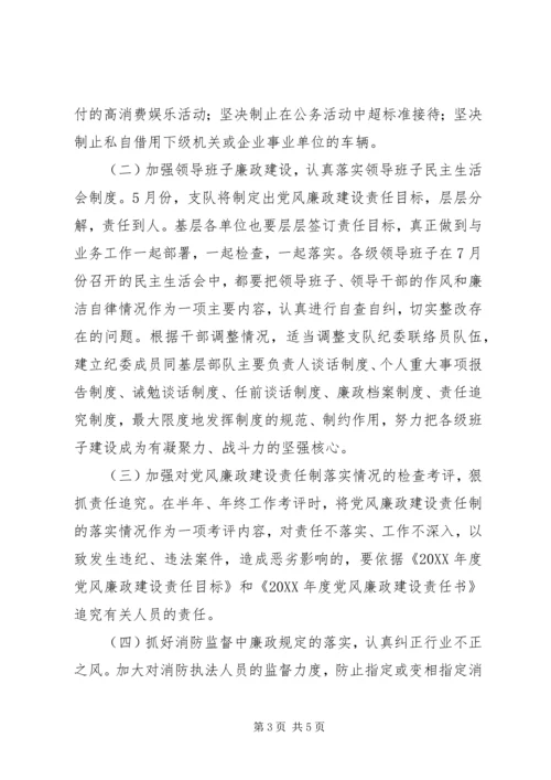 市消防支队纪检工作计划 (4).docx