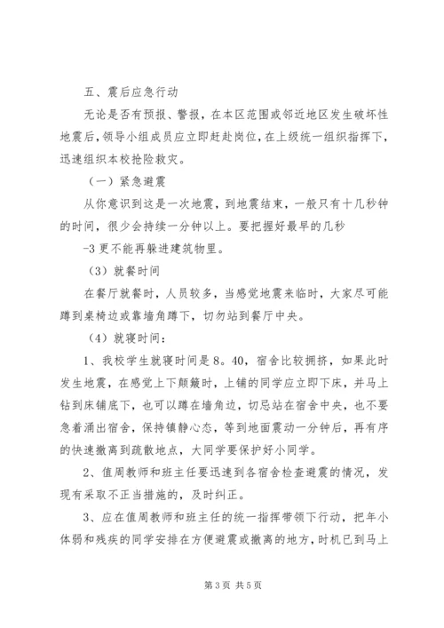 防震避震应急处置预案 (4).docx