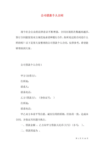 公司借款个人合同.docx