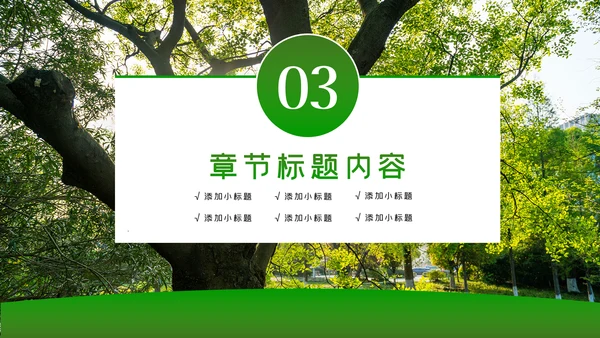 环境保护生态森林森业PPT动态模板