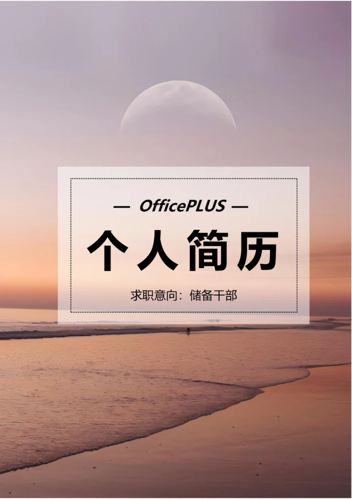 商务简约个人求职简历封面22