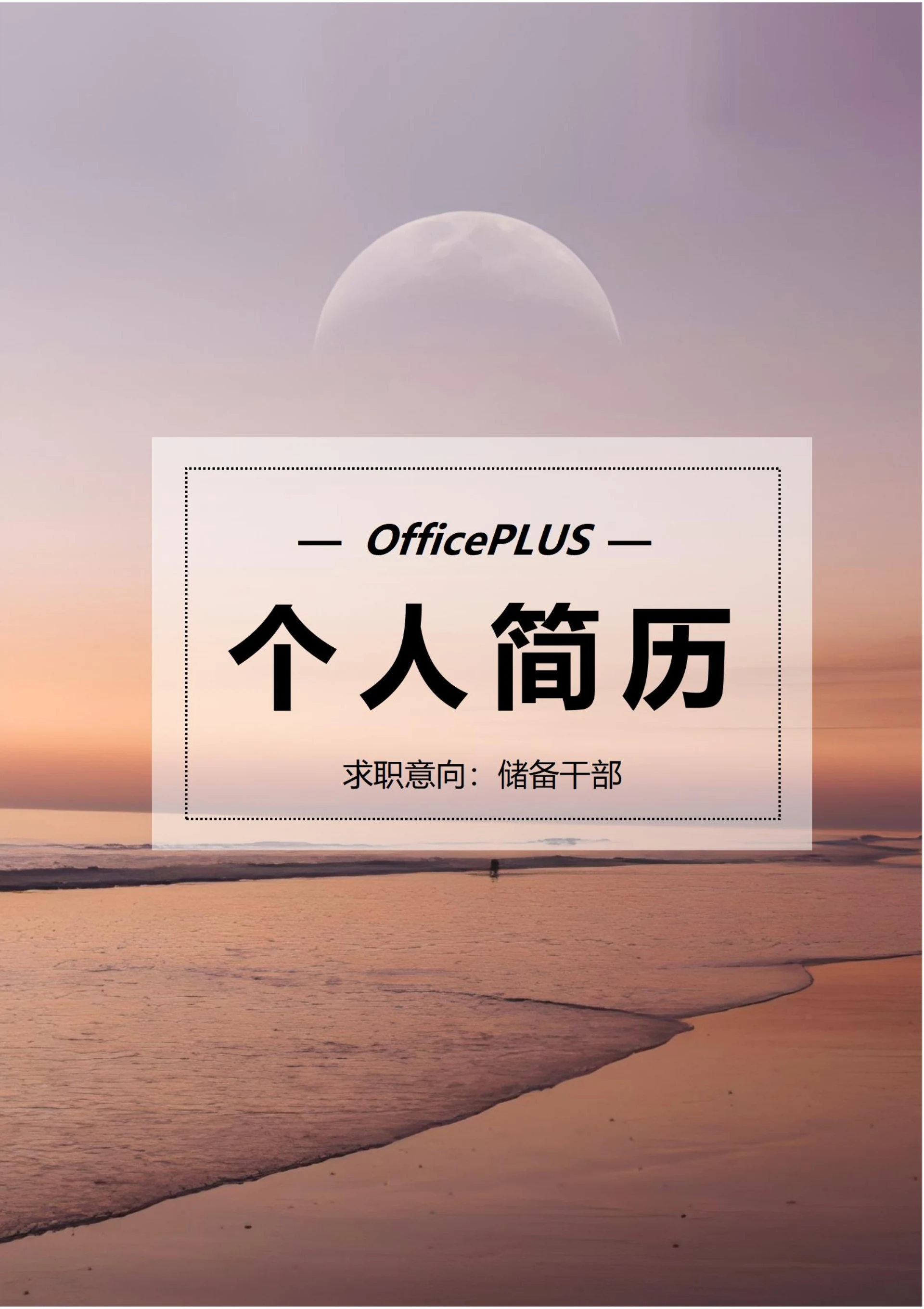 商务简约个人求职简历封面22