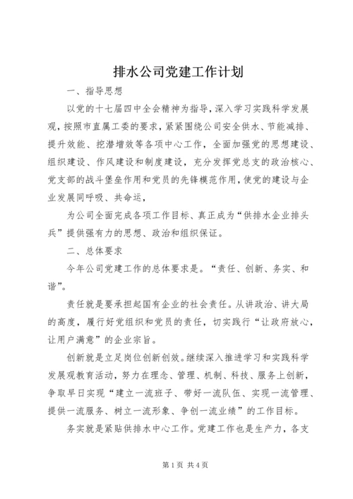排水公司党建工作计划 (2).docx