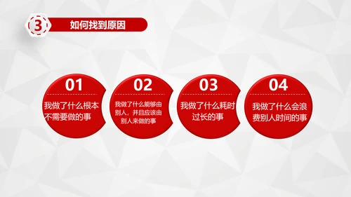 红色商务员工培训时间管理培训PPT