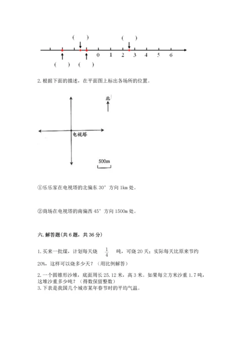 人教版六年级下册数学期末测试卷及参考答案【实用】.docx