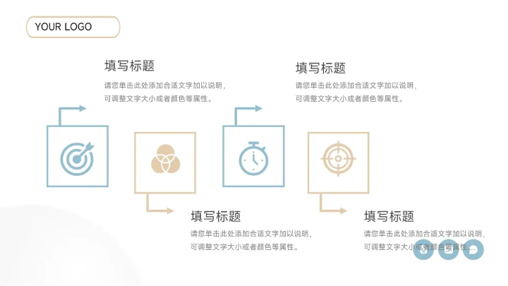 蓝色极简创意商业项目计划书PPT模板