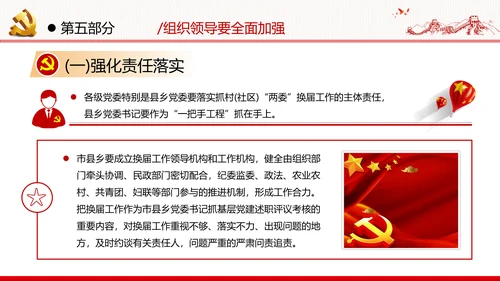 党支部基层组织换届选举工作条例党政党建党课支部团委学习模板