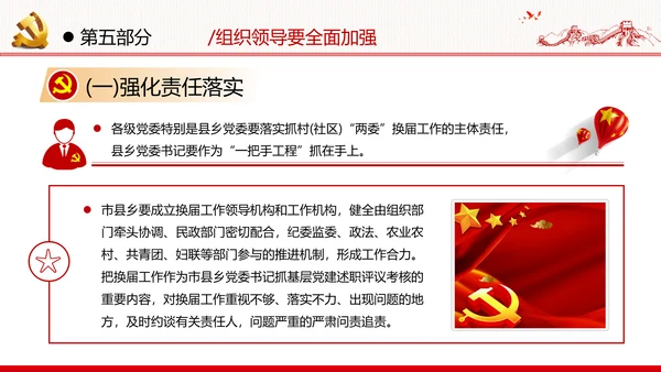党支部基层组织换届选举工作条例党政党建党课支部团委学习模板