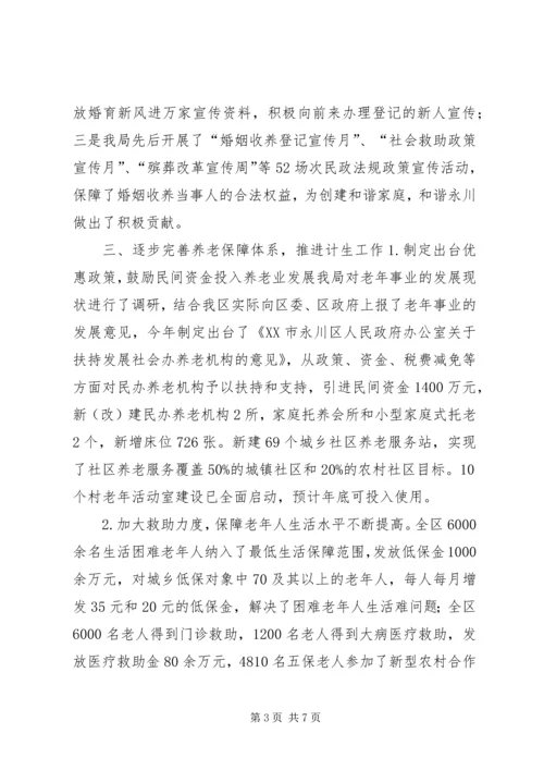 民政局年度人口和计划生育工作自查报告.docx