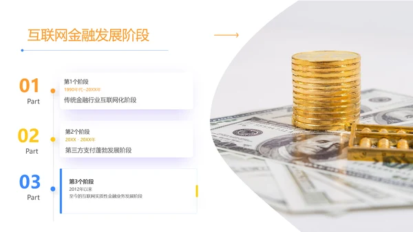 金融业银行与互联网发展趋势关系货币PPT模板