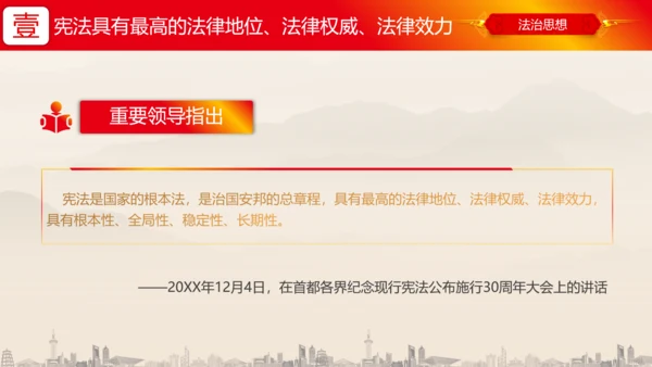 坚持依宪治国依宪执政法治思想ppt党课模板