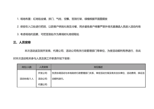 东方名郡售楼部开放活动营销专题方案.docx