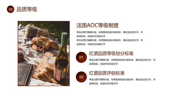 实景红酒商务商业公司产品画册PPT模板