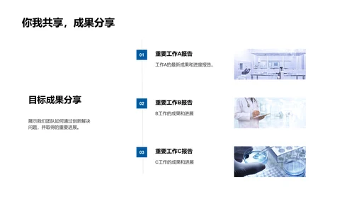 化学部门季度汇报PPT模板