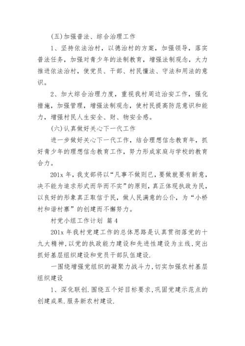 村党小组工作计划.docx