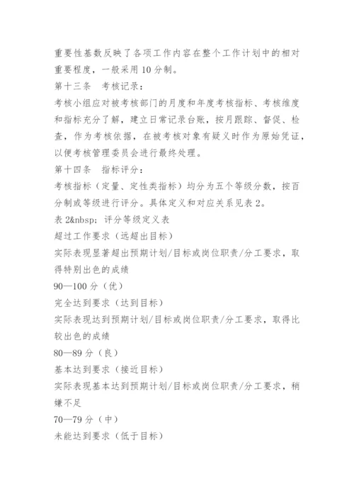 企业职能部门绩效考核.docx