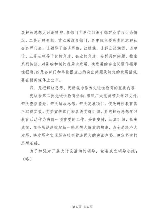 进一步解放思想大讨论活动方案.docx