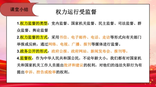 统编版六年级上册3.7《 权利受到制约和监督》 第二课时 《权力运行受监督》  课件（共19张PPT