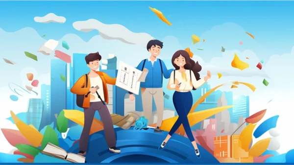 蓝色创意社团招新迎新快闪PPT模板