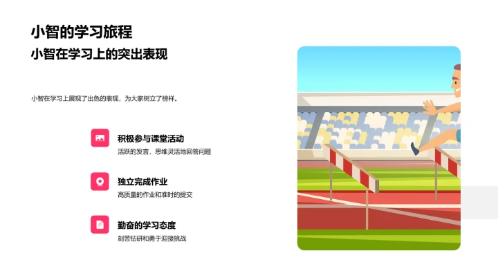 班级学习生活报告PPT模板