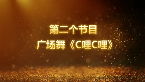 金色大气2019猪年颁奖典礼PPT模板