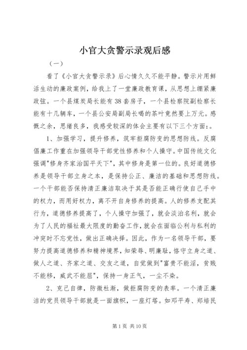 小官大贪警示录观后感.docx