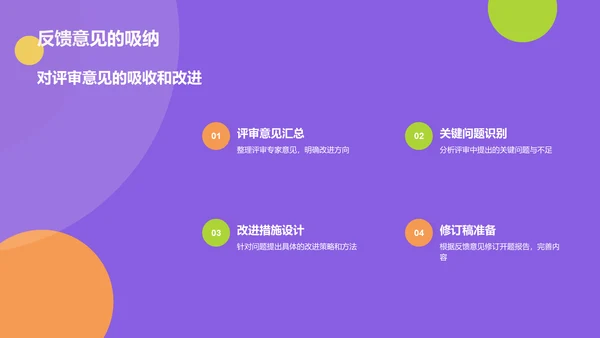紫色创意开题汇报PPT模板