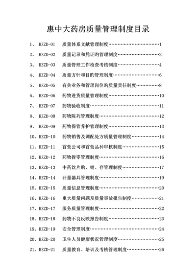 单体药店GSP质量管理新版制度.docx