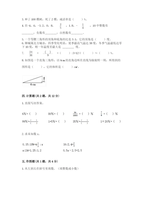 小学六年级下册数学期末卷附参考答案ab卷.docx