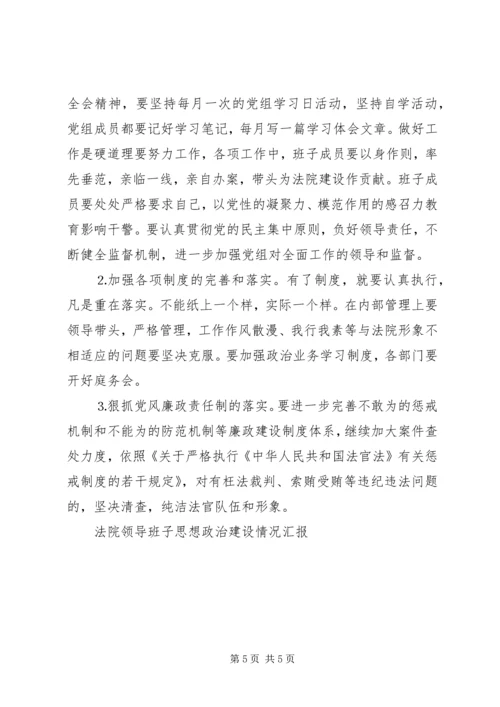 法院领导班子思想政治建设情况汇报 (2).docx