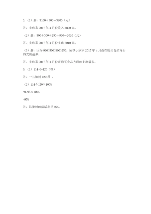 南浔区六年级下册数学期末测试卷精品含答案.docx