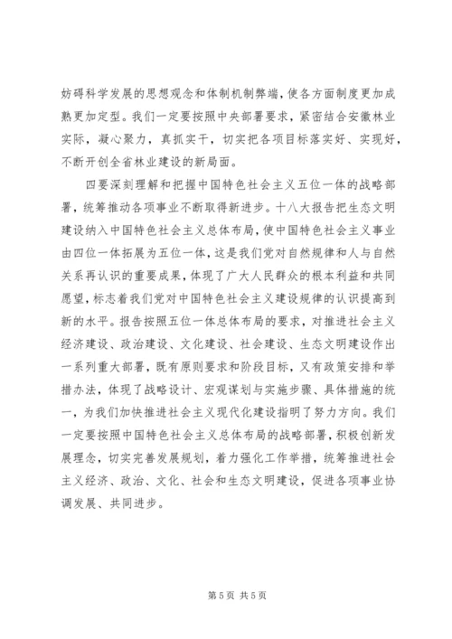 林业系统学习宣传贯彻党的十八大精神.docx