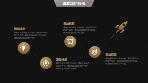 高端黑金商务商业计划书通用PPT模版