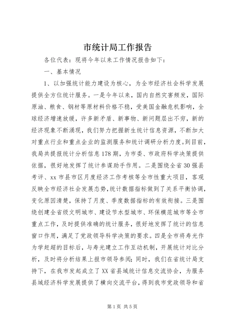 市统计局工作报告 (2).docx