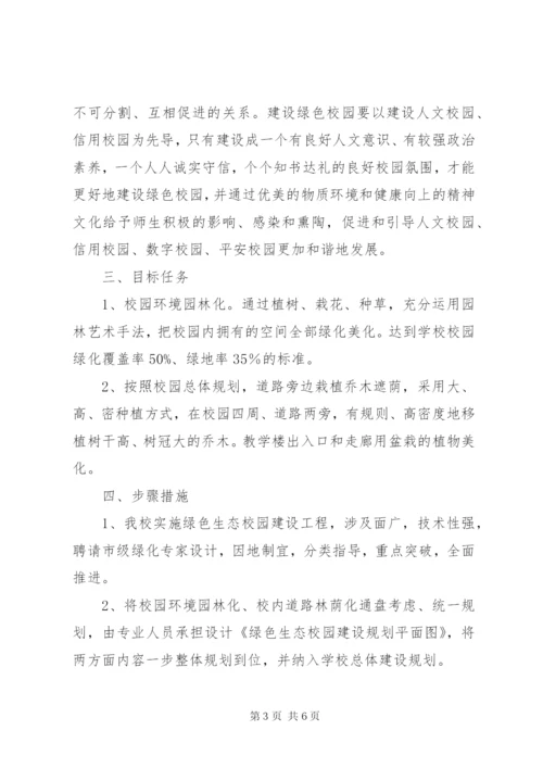 绿色生态校园建设实施方案.docx