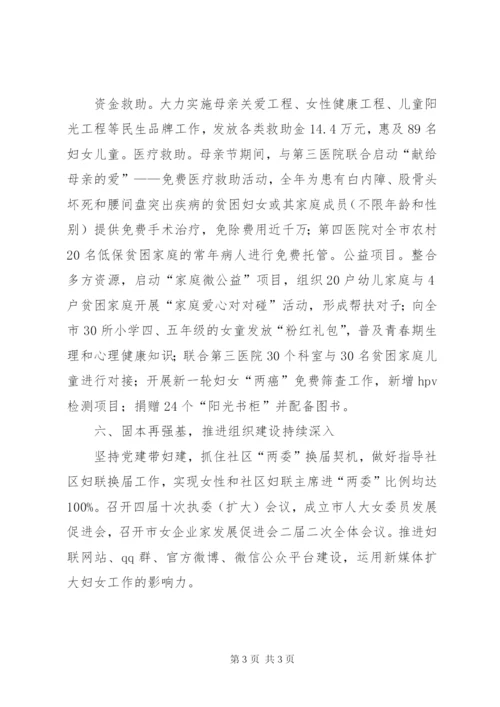 市妇联上半年工作总结范文.docx