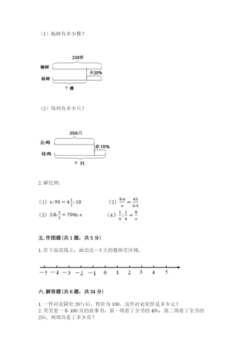 玉田县六年级下册数学期末测试卷标准卷.docx