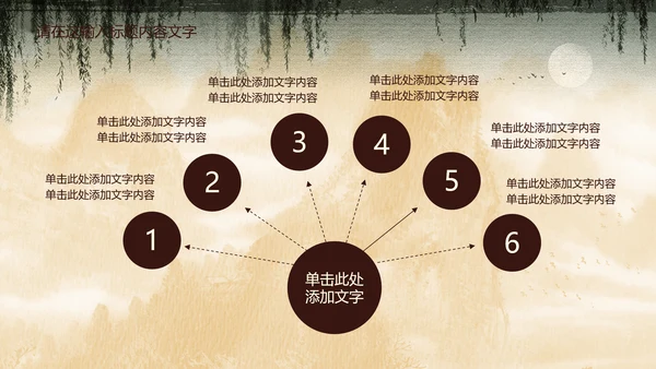 创意中国风孔雀ppt动态模板