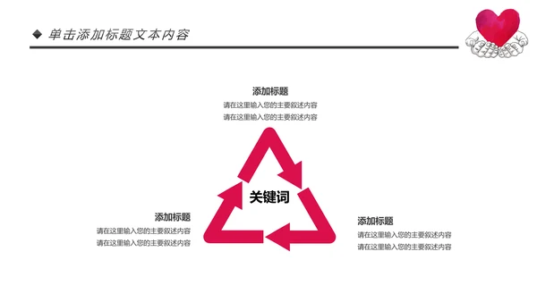 爱心公益传递爱心正能量慈善公益捐助动态PPT模板