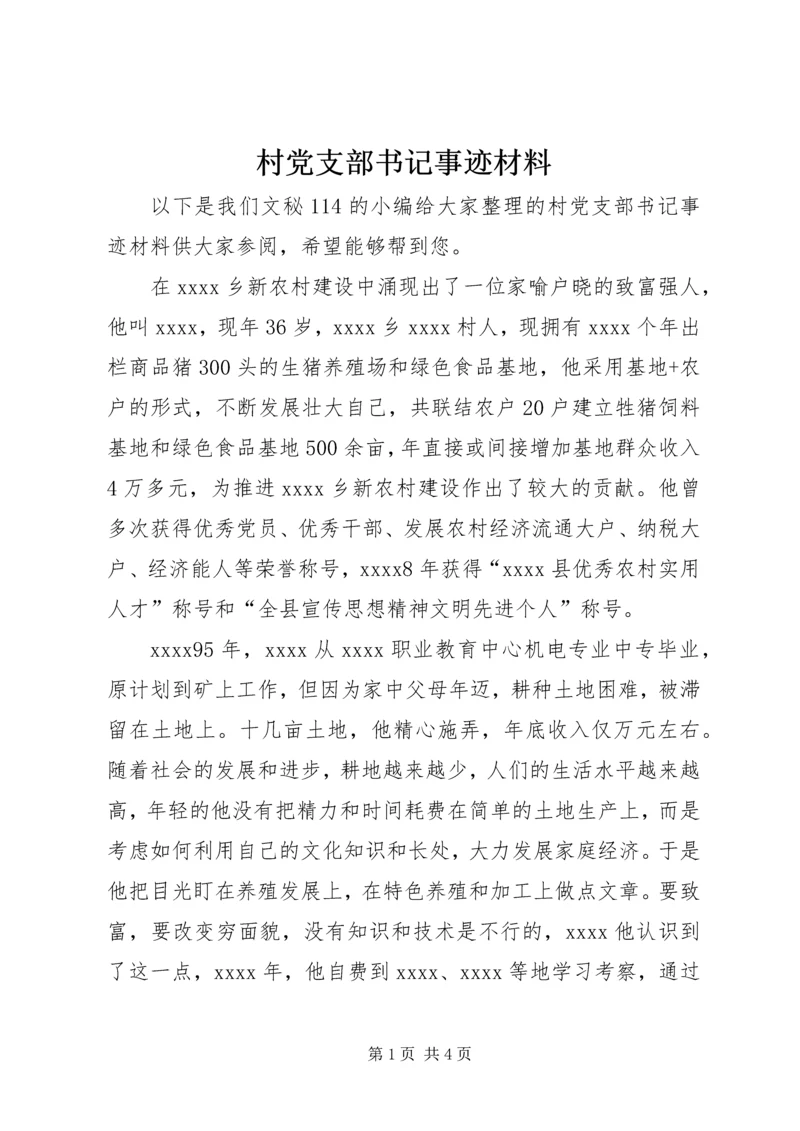 村党支部书记事迹材料 (18).docx