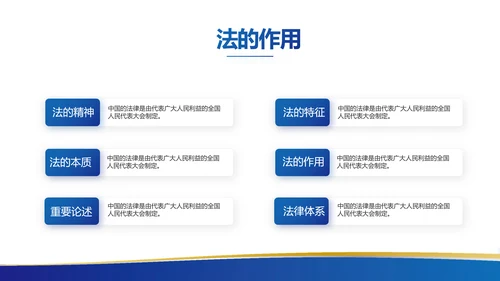 蓝色大气宪法宣传教育活动动态PPT模板