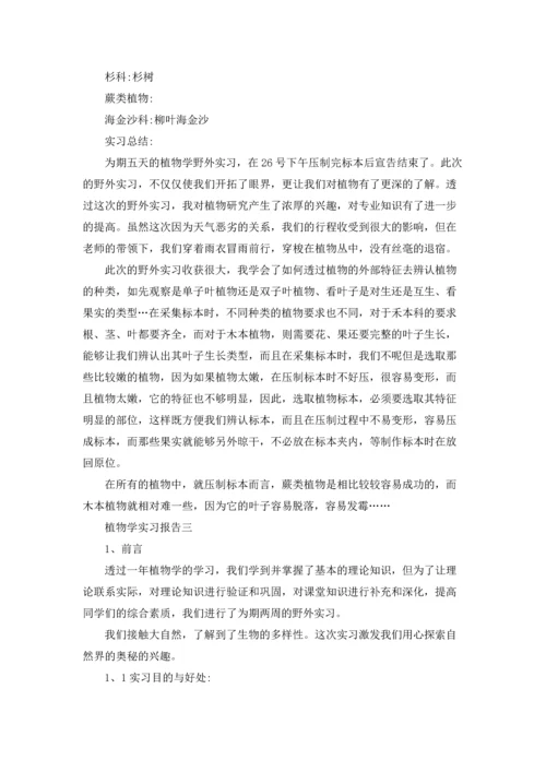 植物学实习报告.docx