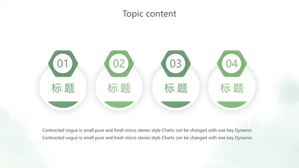 绿色小清新述职报告PPT动态模板