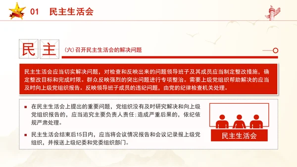 2024党支部标准化规范化民主生活会和民主评议党员党课ppt