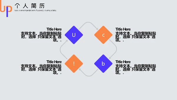 小清新简约应届生求职个人简历通用PPT模板