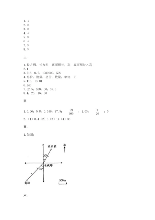 小升初数学综合模拟试卷【培优】.docx