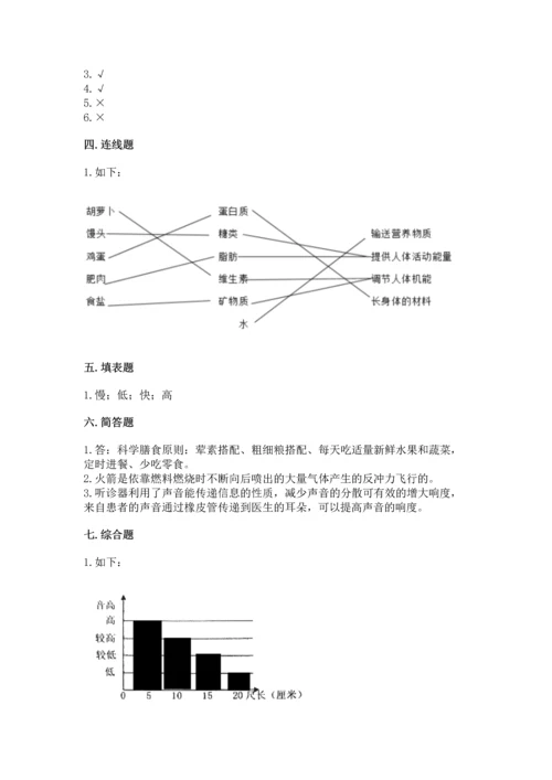 教科版科学四年级上册期末测试卷精品（典型题）.docx