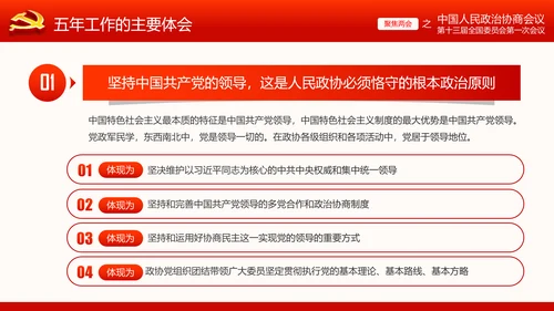 全国两会政协常委会工作报告ppt